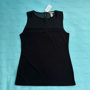 Banana Republic tank top with sheer accents